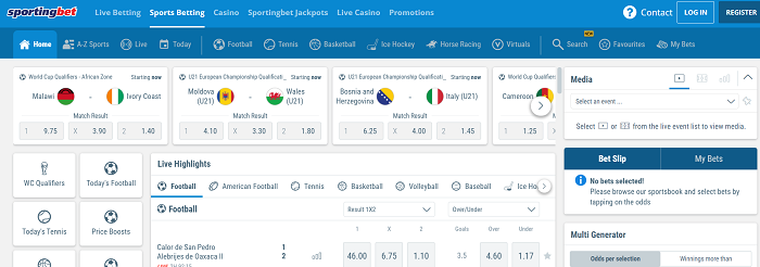 Hướng dẫn cách chơi cá cược tại Sportingbet