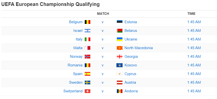 UEFA European Championship Qualifying